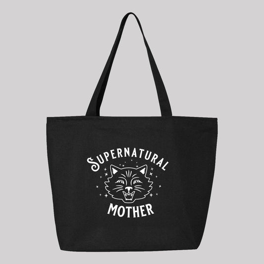 Supernatural Mother Cat Canvas Tote Bag - Baby Teith