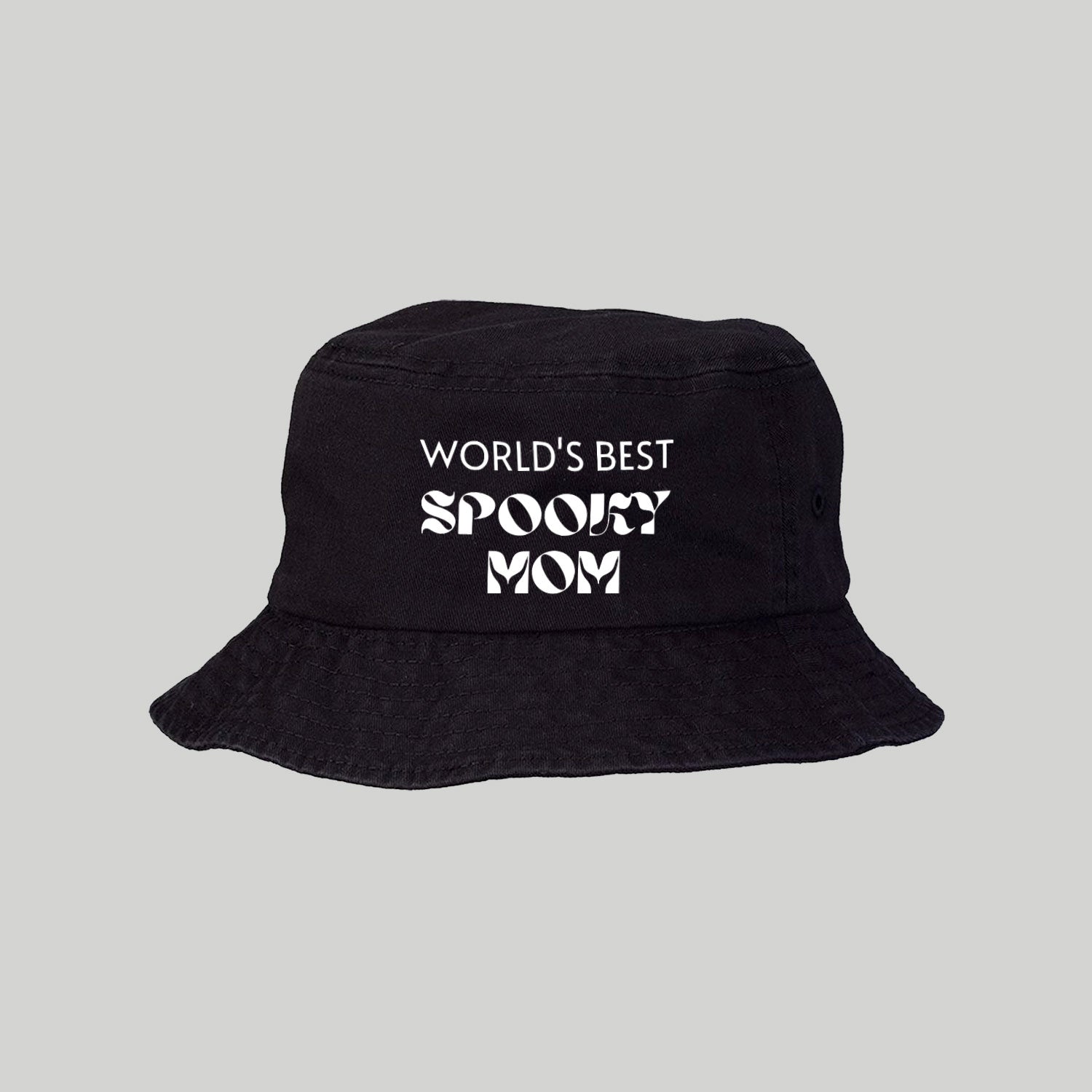 World's Best Spooky Mom Bucket Hat - Baby Teith