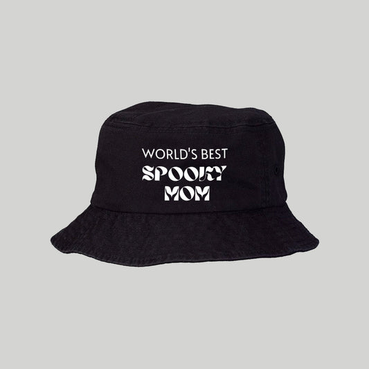 World's Best Spooky Mom Bucket Hat - Baby Teith