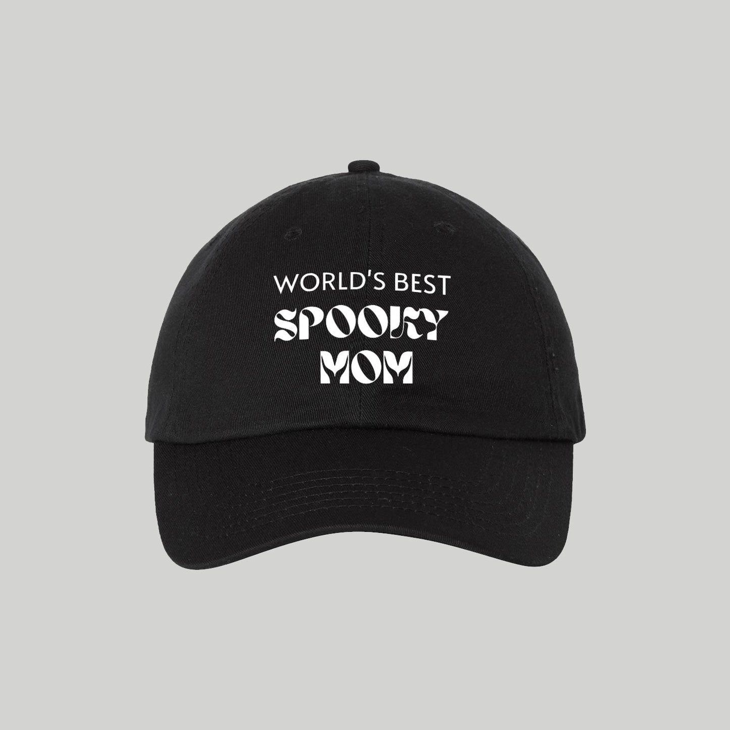 World's Best Spooky Mom Twill Hat - Baby Teith