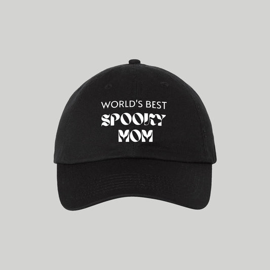 World's Best Spooky Mom Twill Hat - Baby Teith