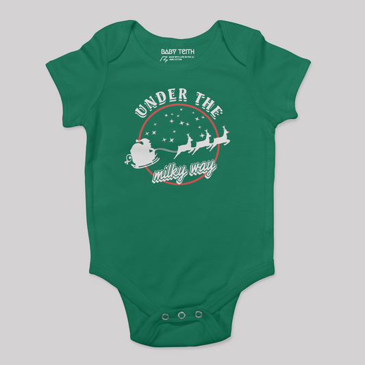 Under the Milky Way Santa Baby Bodysuit - Baby Teith