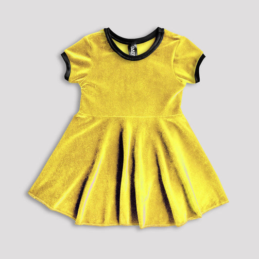 Fools Gold Velvet Dress - Baby Teith