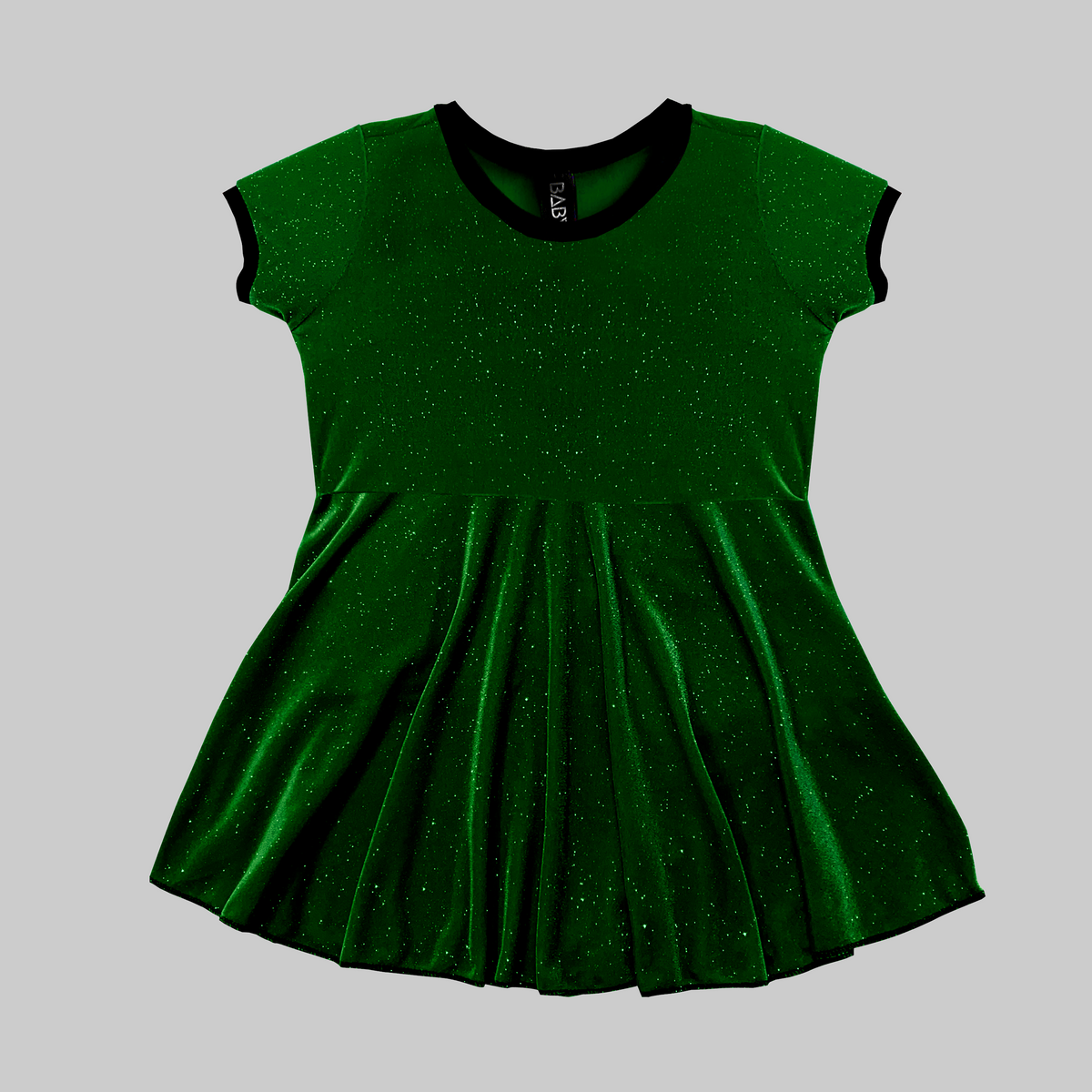 Green Glitter Velvet Dress - Limited - Baby Teith