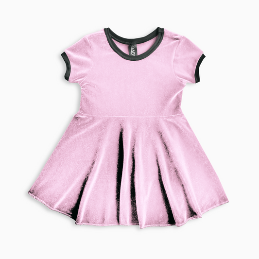 Pretty in Pink Velvet Dress - Baby Teith