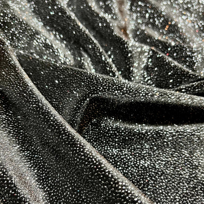 Moonlit Coven Dress - Black Glitter Velvet - Limited - Baby Teith
