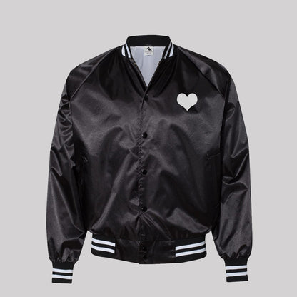 80's Love Songs Satin Unisex Jacket - Baby Teith