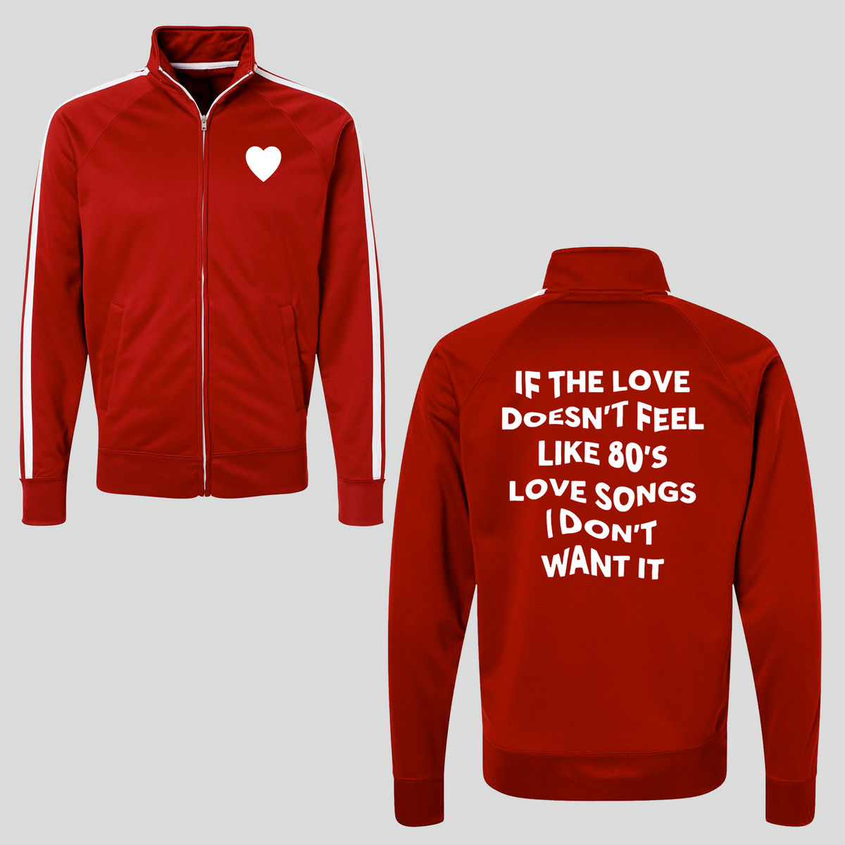80's Love Songs Track Jacket - Baby Teith