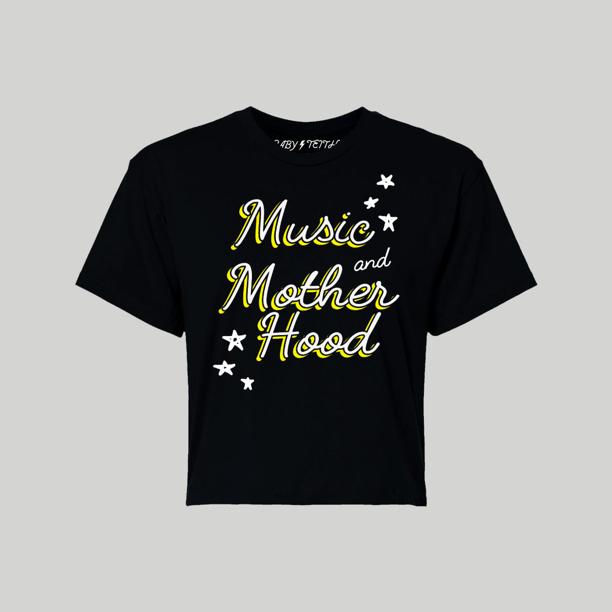 Music and Motherhood Cropped Tee