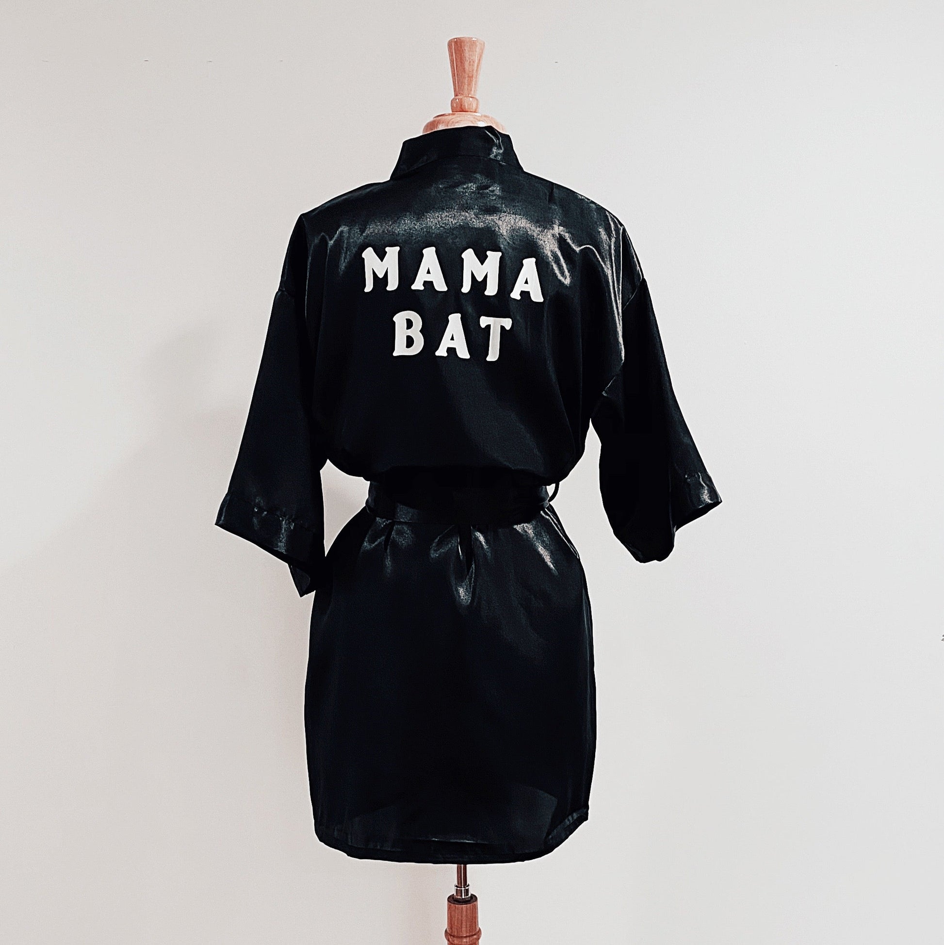 Mama Bat Satin Robe or Swim Cover-up - Baby Teith