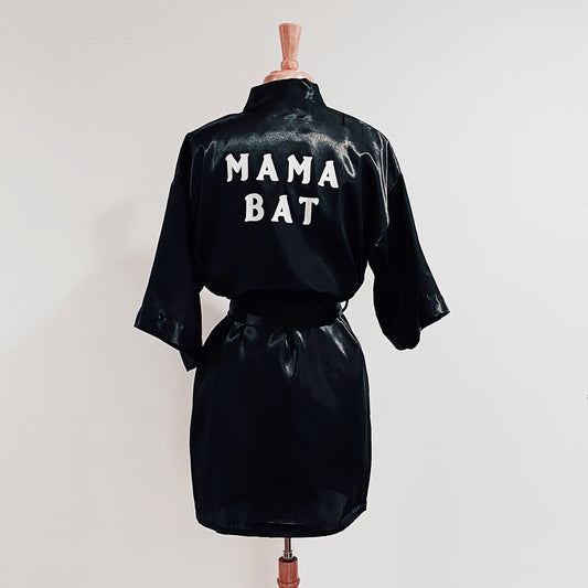 Mama Bat Satin Robe or Swim Cover-up - Baby Teith