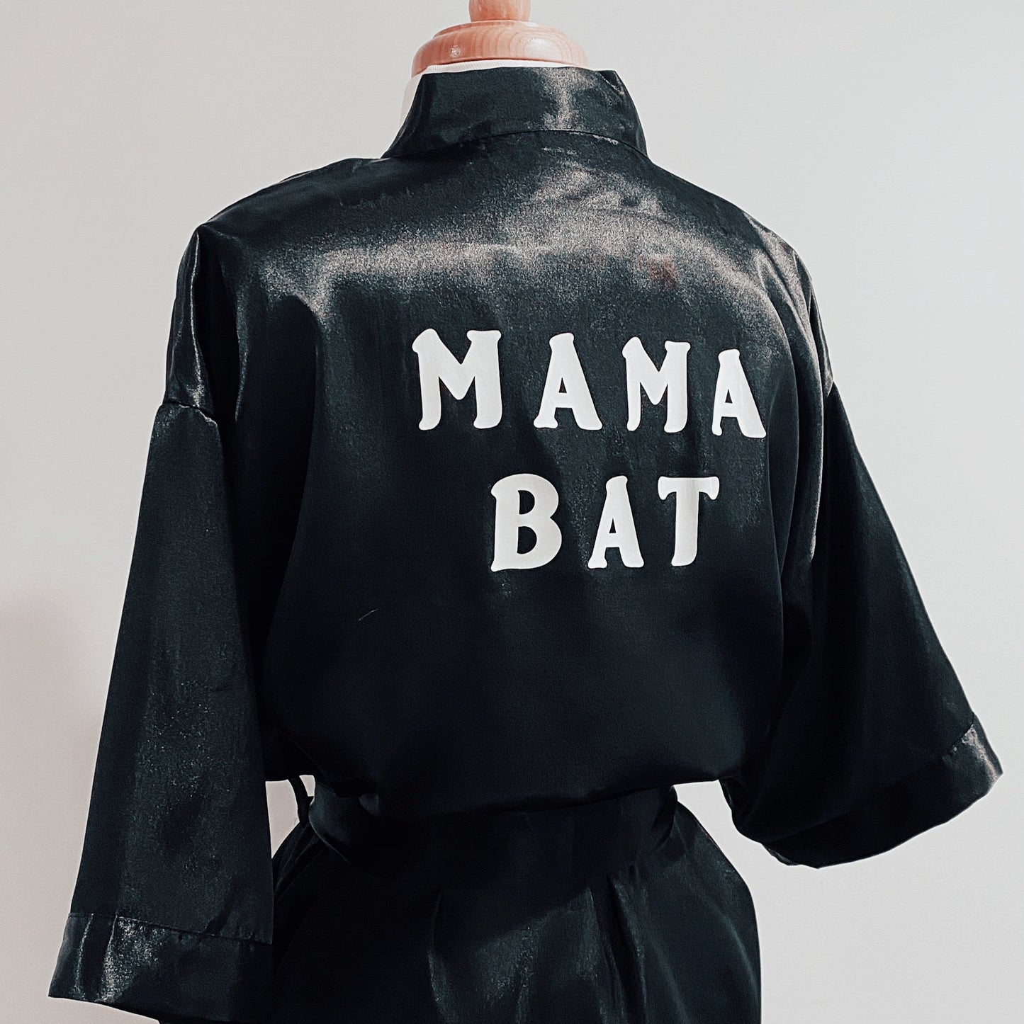 Mama Bat Satin Robe or Swim Cover-up - Baby Teith