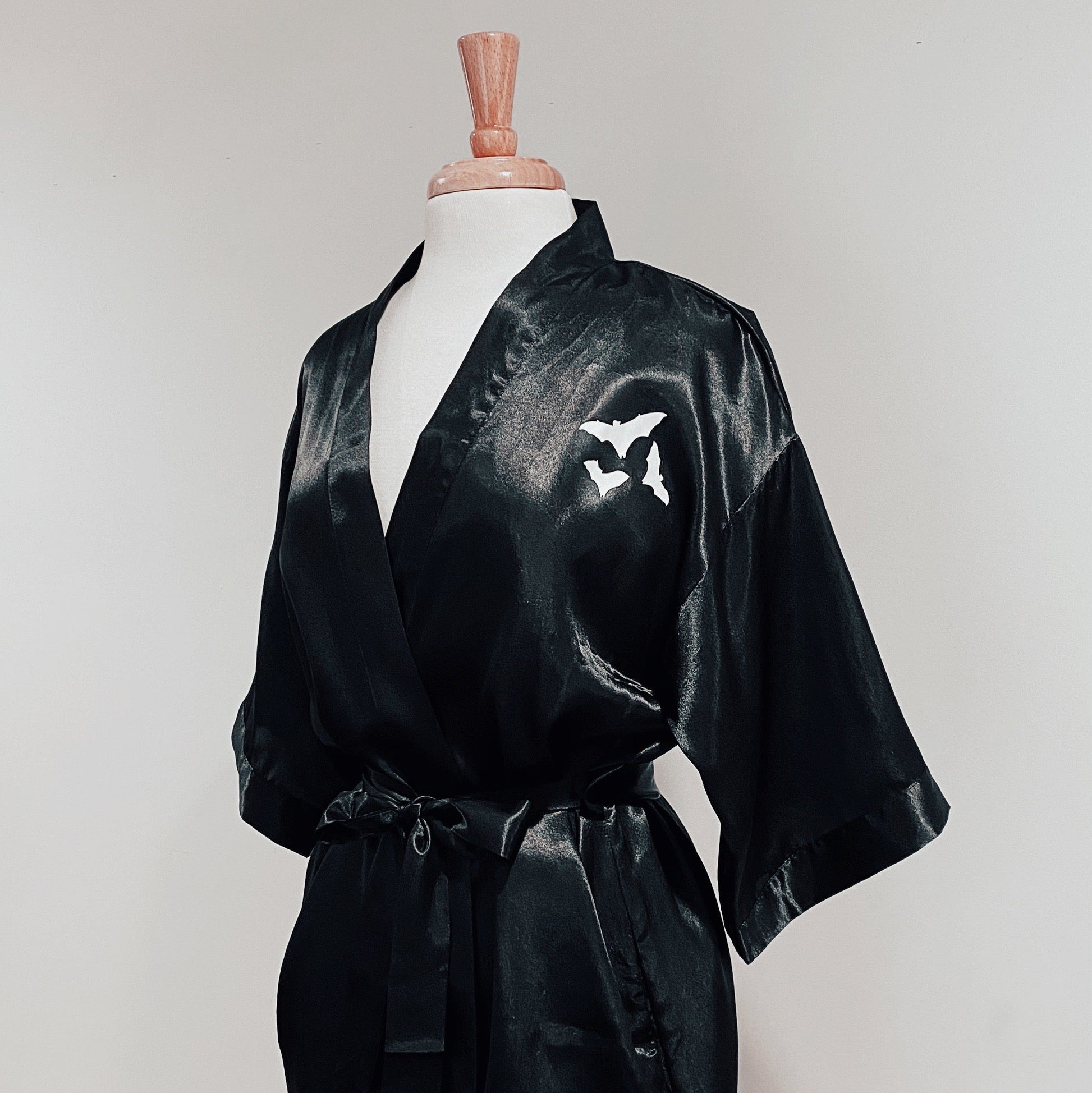 Mama Bat Satin Robe or Swim Cover-up - Baby Teith