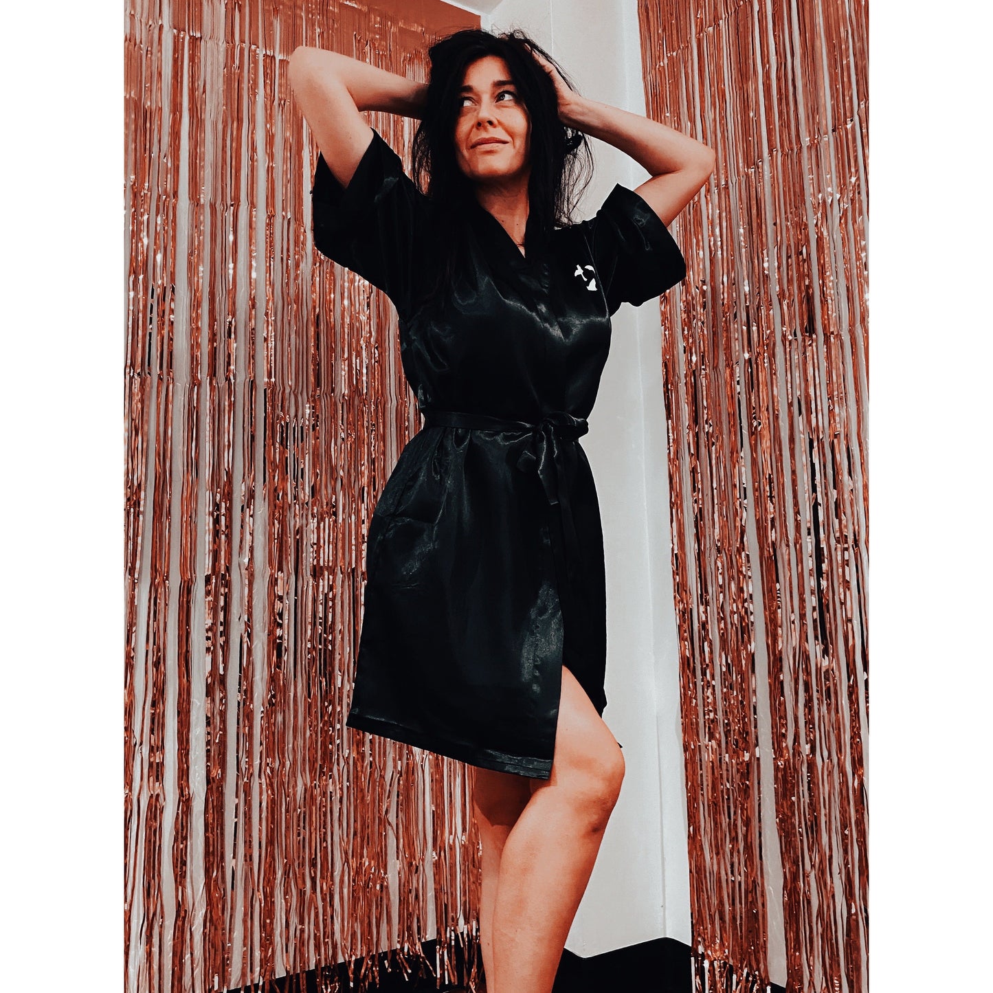 Mama Bat Satin Robe or Swim Cover-up - Baby Teith