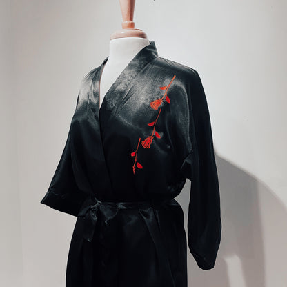 Spooky Girl Satin Robe or Swim Cover-up - Baby Teith