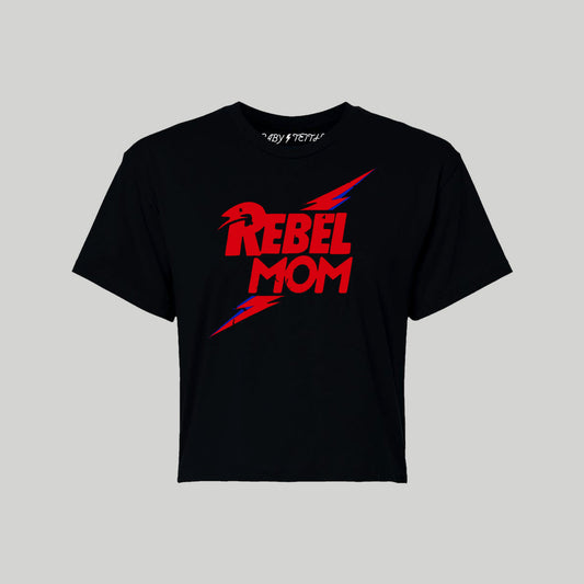 Rebel Mom Cropped Tee - Baby Teith