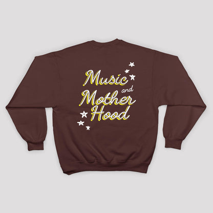 Music and Motherhood Sweatshirt in Maroon - Baby Teith