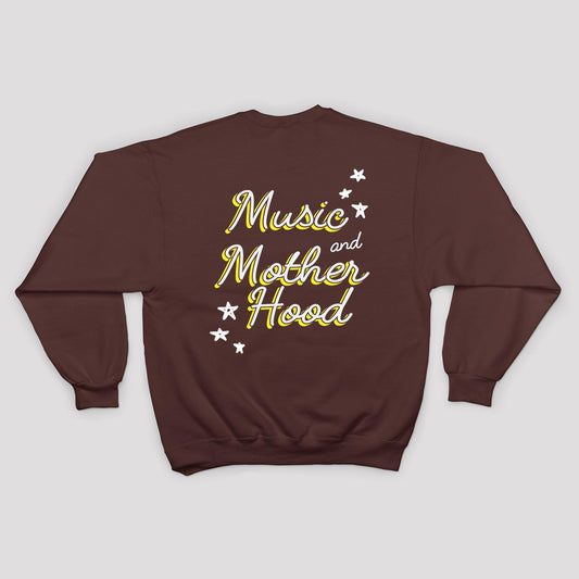 Music and Motherhood Sweatshirt in Maroon - Baby Teith