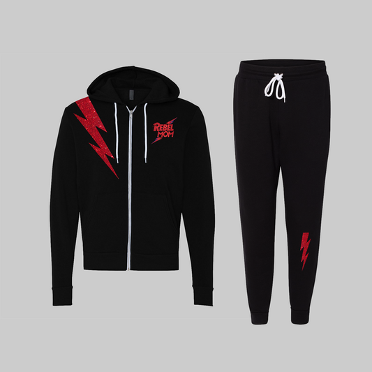 Glitter Rebel Mom Track Suit - Baby Teith