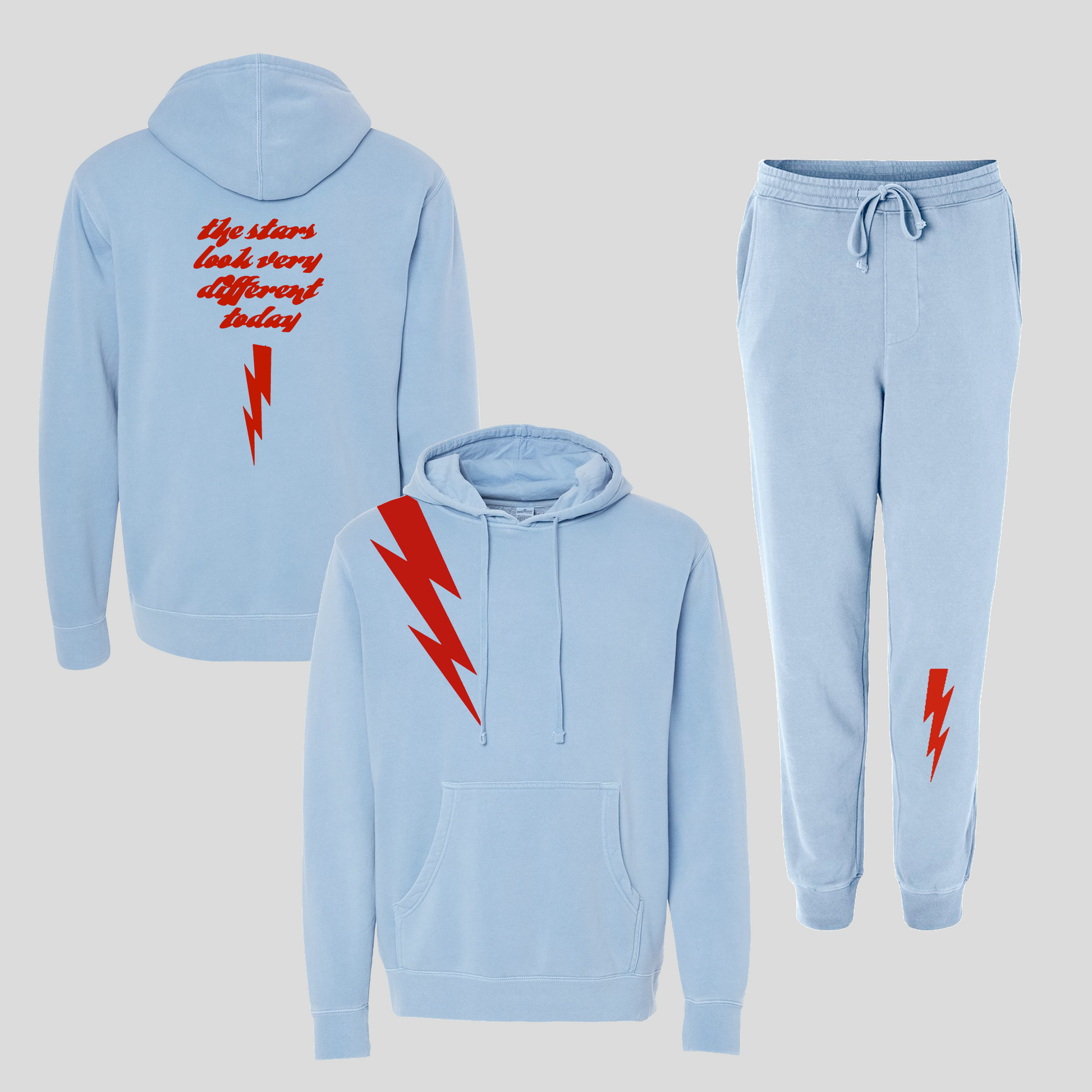 The Stars Look Different Track Suit - Pigment Dyed Slate Blue - Baby Teith