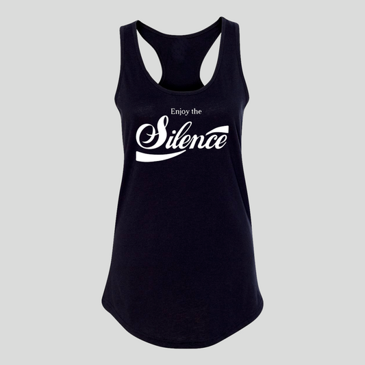 Enjoy the Silence Racerback Tank - Baby Teith