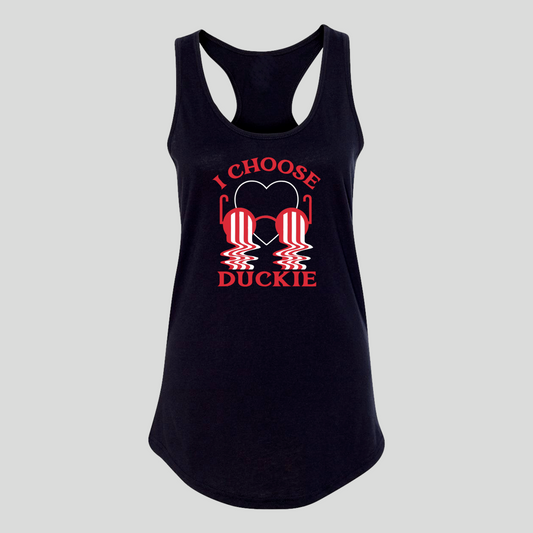 I Choose Duckie Racerback Tank - Baby Teith