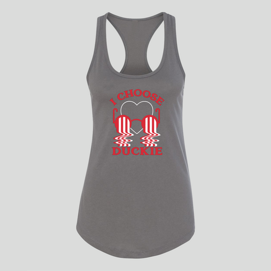 I Choose Duckie Racerback Tank - Baby Teith