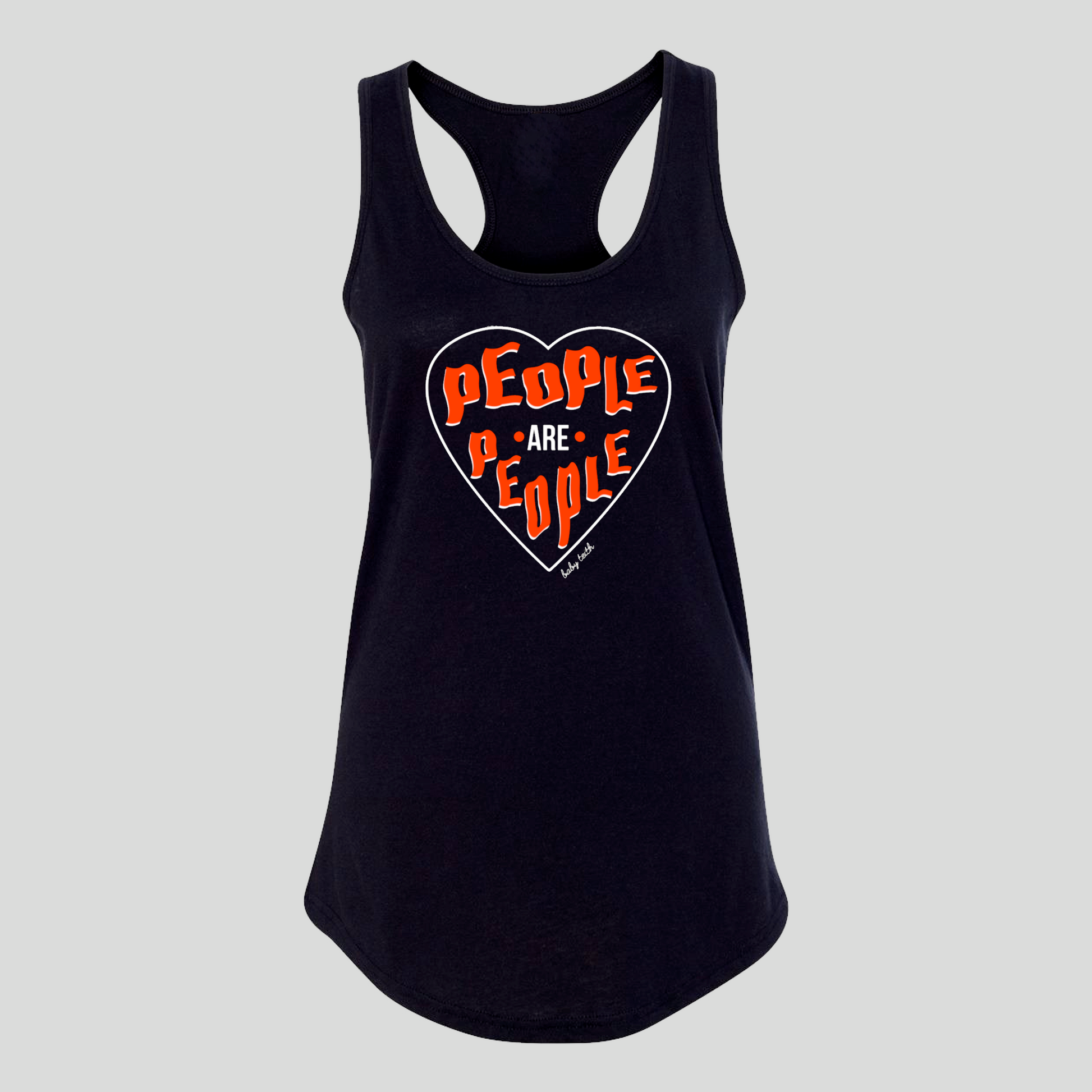 People Are People Racerback Tank - Baby Teith