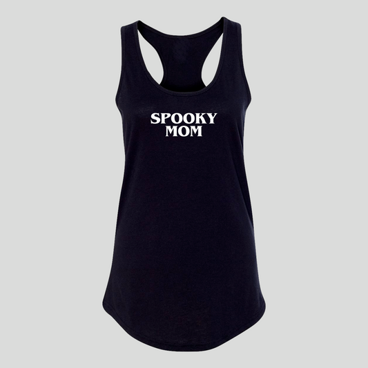 Spooky Mom Racerback Tank - Baby Teith