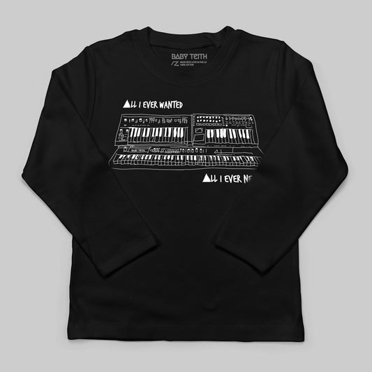 "All I Ever Wanted" Synth Long Sleeve Tee for Kids - Baby Teith