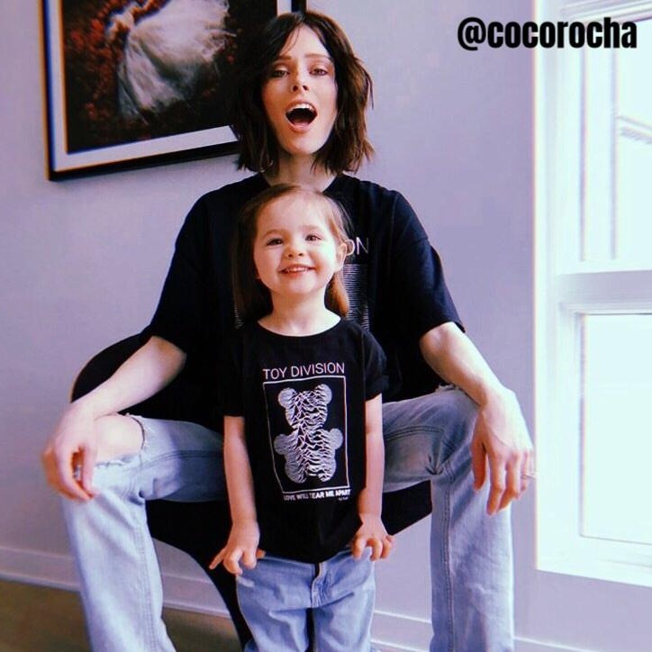A girl wearing the All I Ever Wanted synth tee for kids