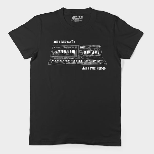 All I Ever Wanted Synth Tee for Adults Inspired by Depeche Mode