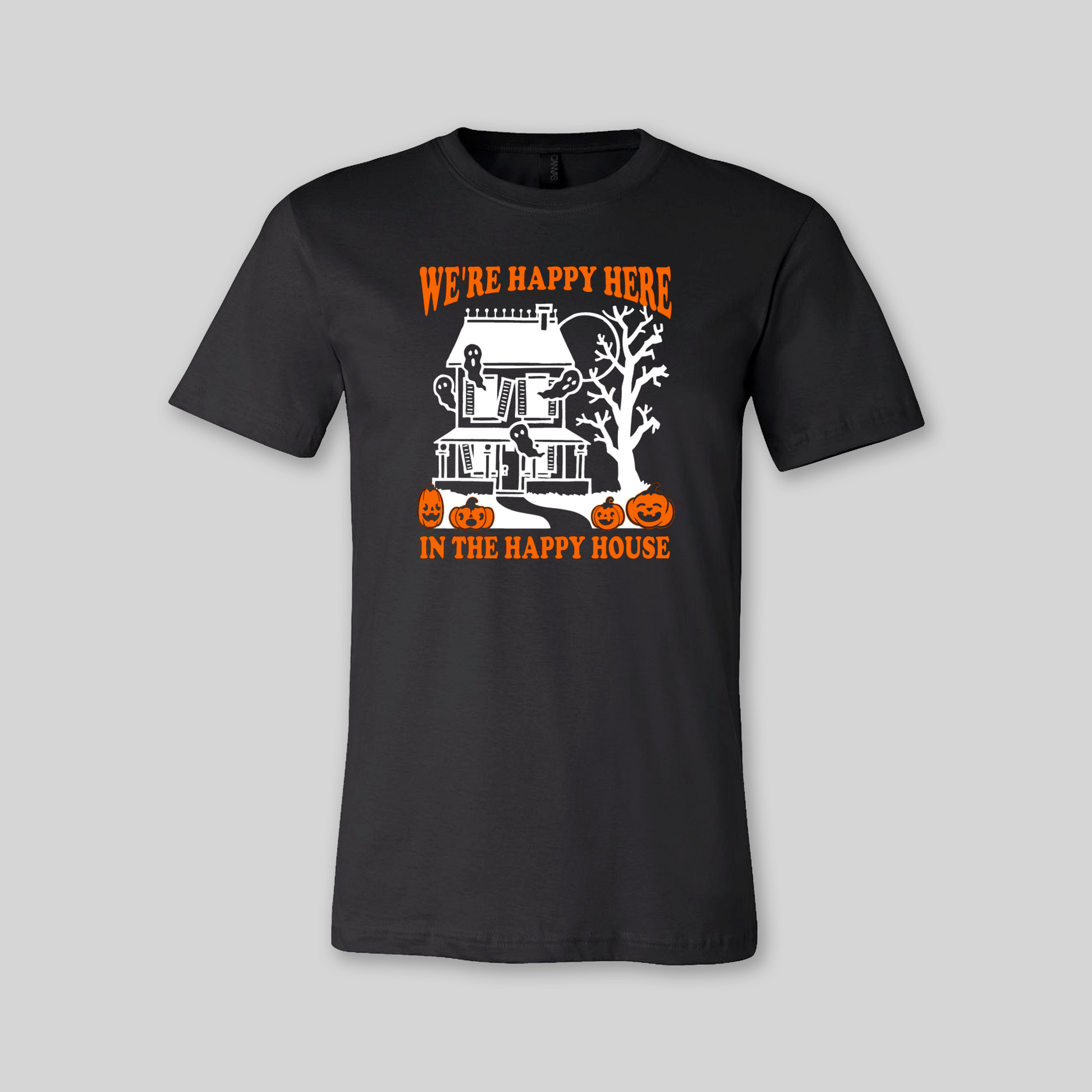 Happy Haunted House Halloween Unisex Tee for Adults - Baby Teith