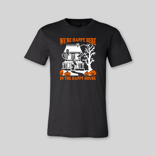 Happy Haunted House Halloween Unisex Tee for Adults - Baby Teith