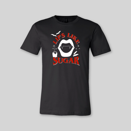 Lips Like Sugar Halloween Unisex Tee for Adults - Baby Teith