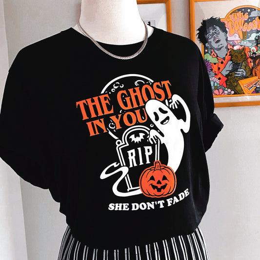 The Ghost In You Halloween Unisex Tee for Adults - Baby Teith