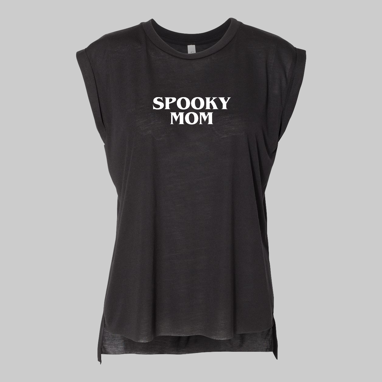Spooky Mom Muscle Tee - Baby Teith