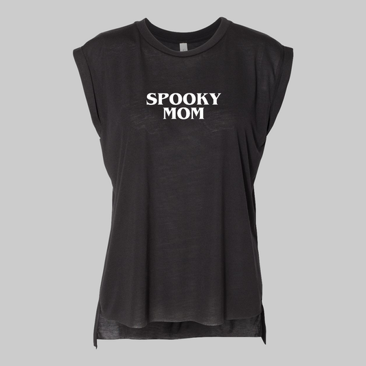Spooky Mom Muscle Tee - Baby Teith
