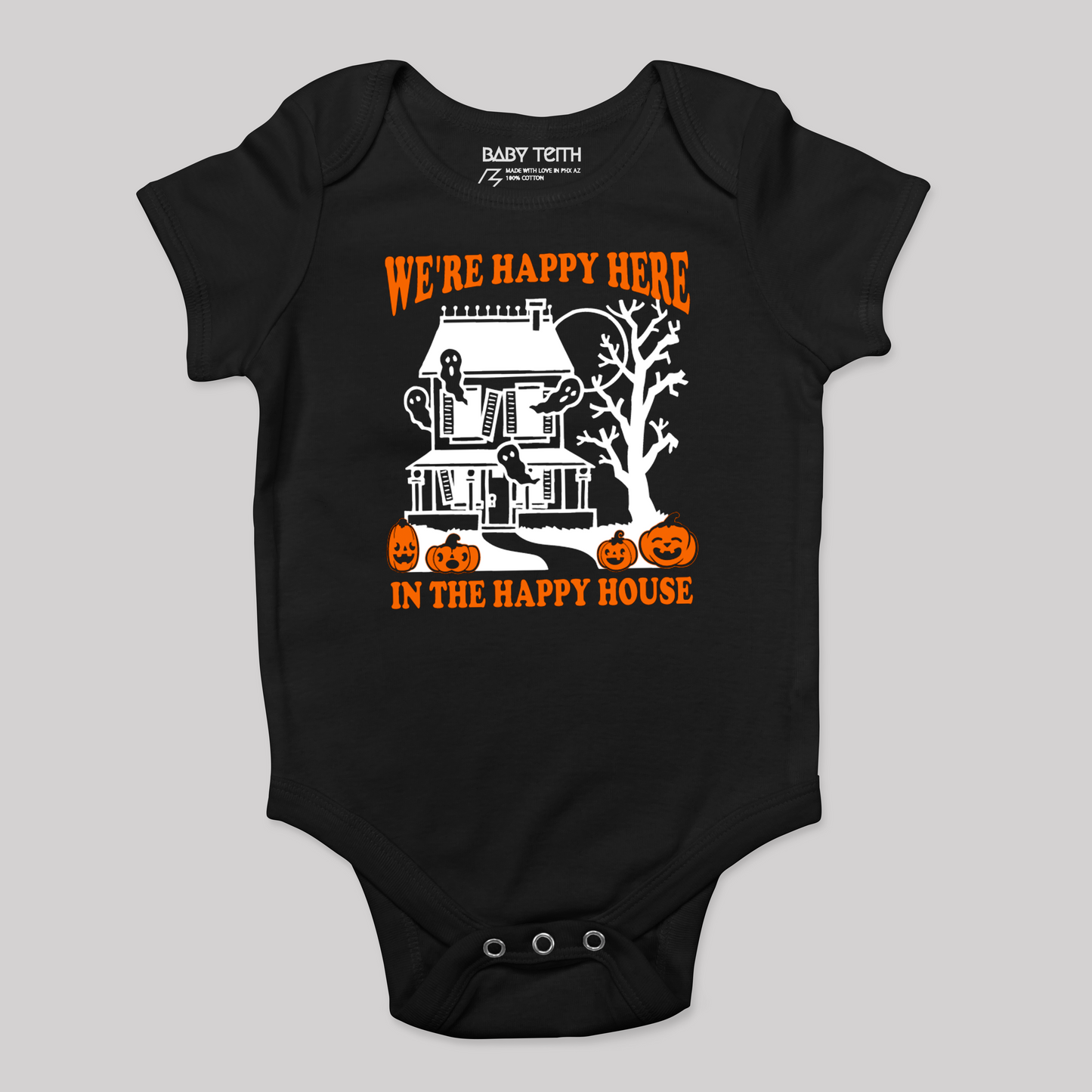 Happy Haunted House Baby Bodysuit