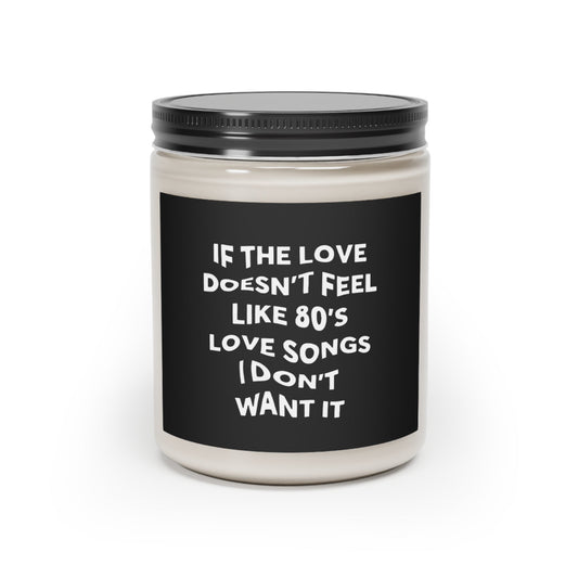 80's Love Songs Hand-Poured Vegan Candle