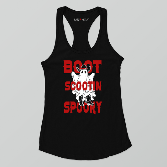 Boot Scootin Spooky Racerback Tank