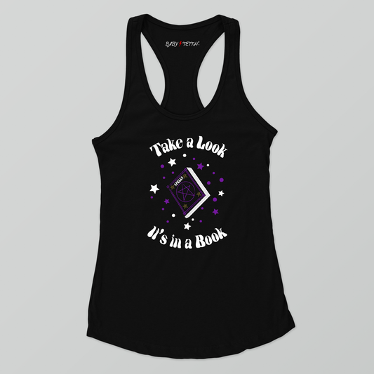 Take a Look It's in a Book Racerback Tank