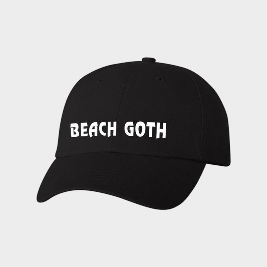 Beach Goth Canvas Baseball Hat for Adults - Baby Teith